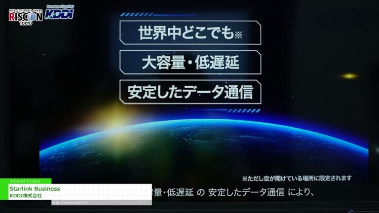[RISCON TOKIO (Exposición comercial de seguridad y protección) 2024] Negocio Starlink - Corporación KDDI